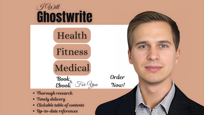 Gig Preview - Write health, fitness ebook, custom yoga, medical book writer, ebook ghostwriter