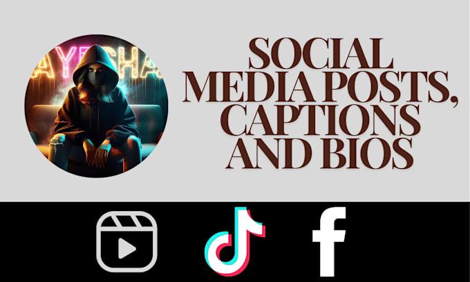 Gig Preview - Write engaging social media captions and posts