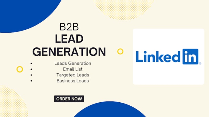 Gig Preview - Do linkedin lead generation with email list for you