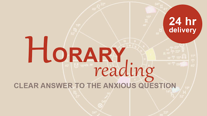 Bestseller - answer your one question by horary or astrology