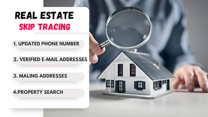 Gig Preview - Provide skip tracing services for real estate