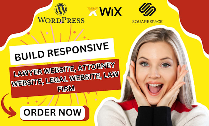 Gig Preview - Build lawyer website, law firm, attorney website, legal site on wix or wordpress