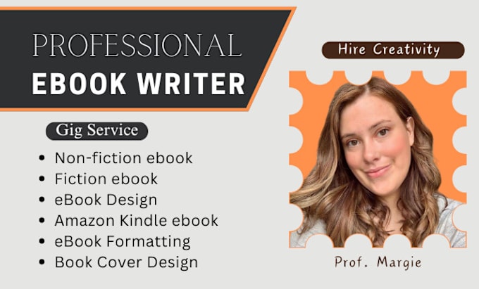 Gig Preview - Ghostwrite up to 50,000 words ebook fiction ghostwriter kindle ebook writer