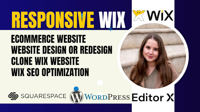 Gig Preview - Design wix website, wix redesign, wix ecommerce, wix studio design, wix clone