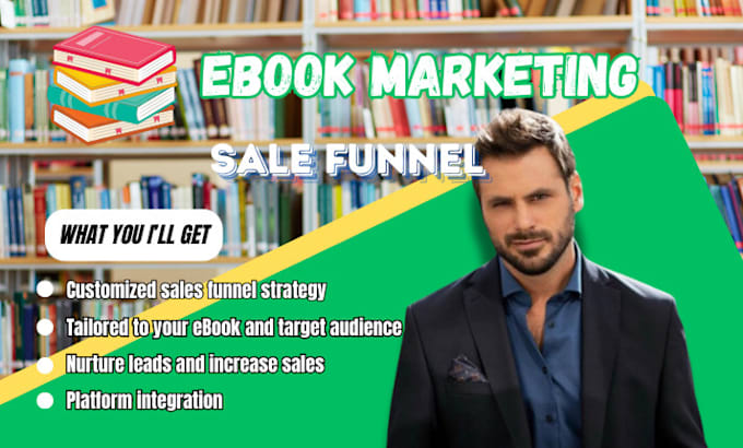 Gig Preview - Ebook marketing sales funnel book promotion amazon kdp promotion ebook fb ads