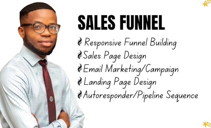 Gig Preview - Design sales page, sales funnel in clickfunnel and systeme io