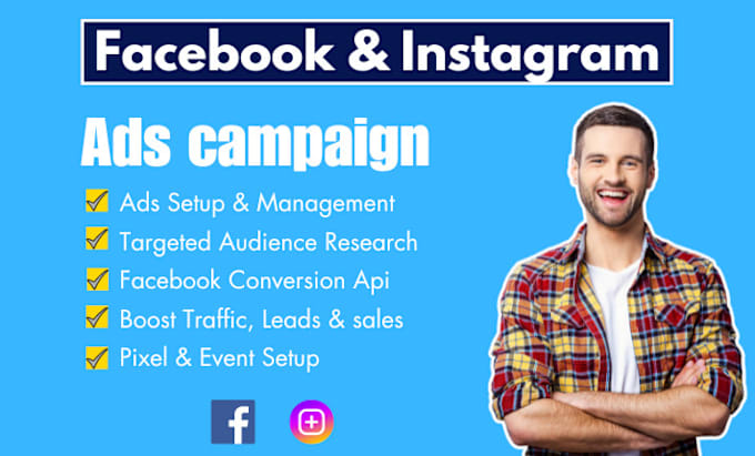 Gig Preview - Run fb ads campaign, marketing, facebook, and ig ads, manager