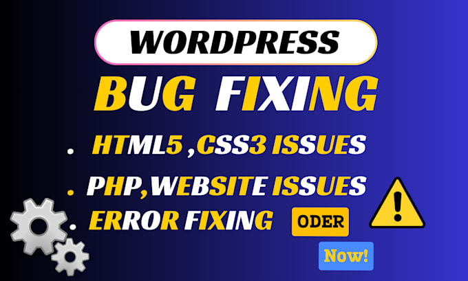 Gig Preview - Fix your wordpress website issues within 24 hours