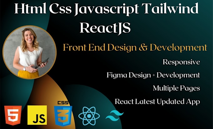 Gig Preview - Be front end web developer using html css js react