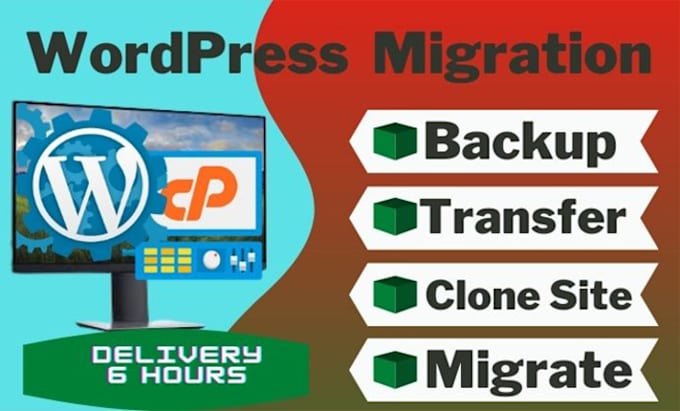 Gig Preview - Migrate, backup wordpress website to new domain hosting