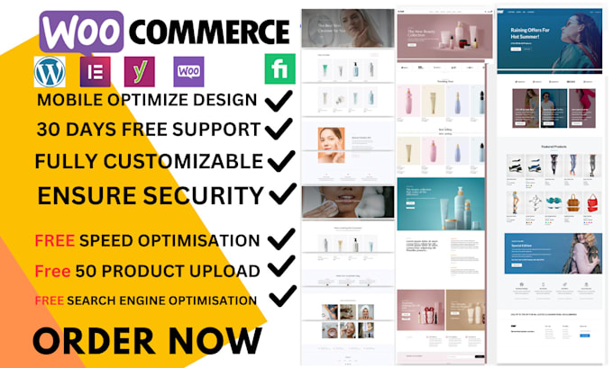 Gig Preview - Build ecommerce website with wordpress woocommerce