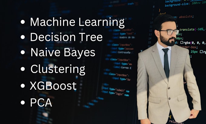 Gig Preview - Do pca, xgboost, predictive model, naive bayes, decision tree, machine learning