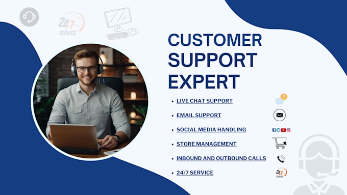 Gig Preview - Provide top customer service, phone, chat support, and email