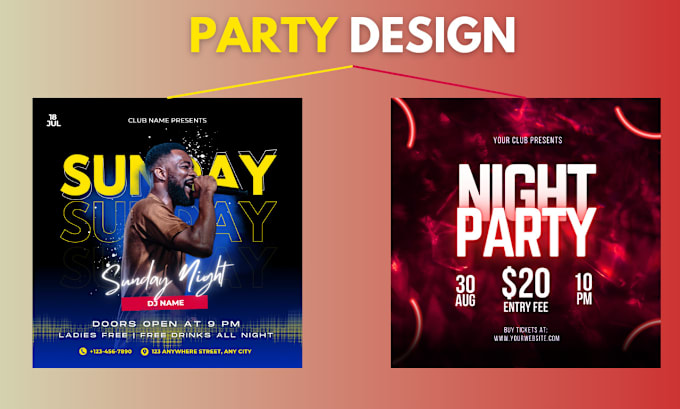 Gig Preview - Professional event and party posters