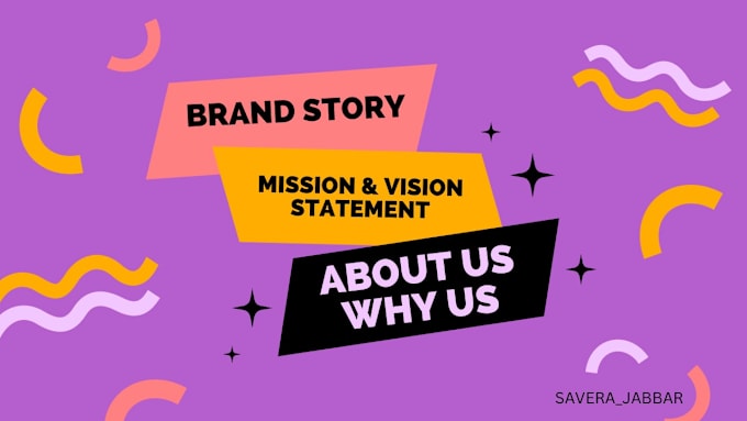 Gig Preview - Write an engaging brand story, mission and vision statement, about us