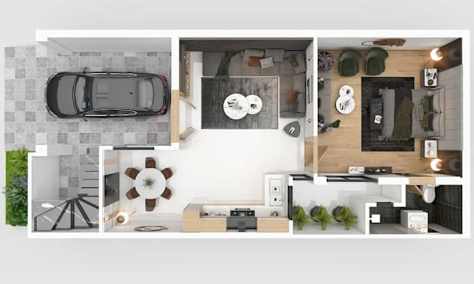 Gig Preview - Do architectural 2d 3d plans, elevation, section, and render