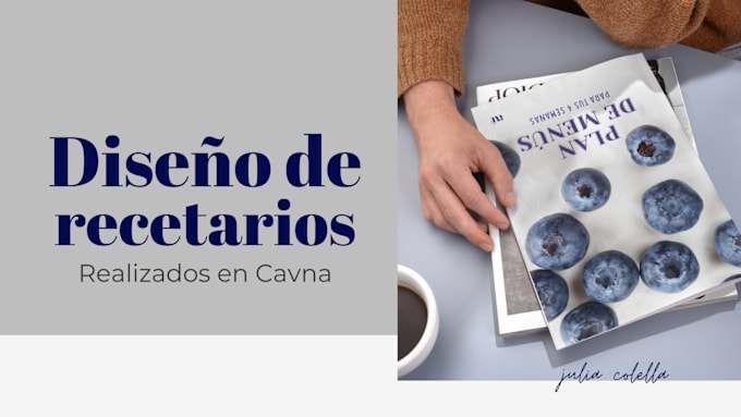 Gig Preview - Design recetarios, recipes ebook, cookbook on canva