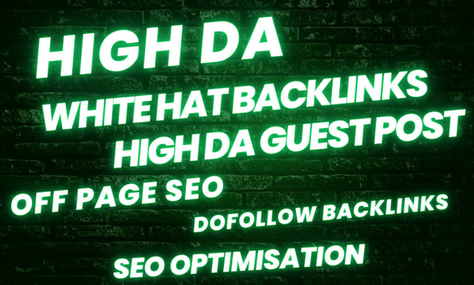 Bestseller - provide SEO service white hat backlinks increase trust flow