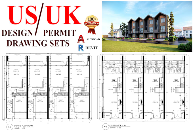 Gig Preview - Be your UK US architect for design and permit drawing sets