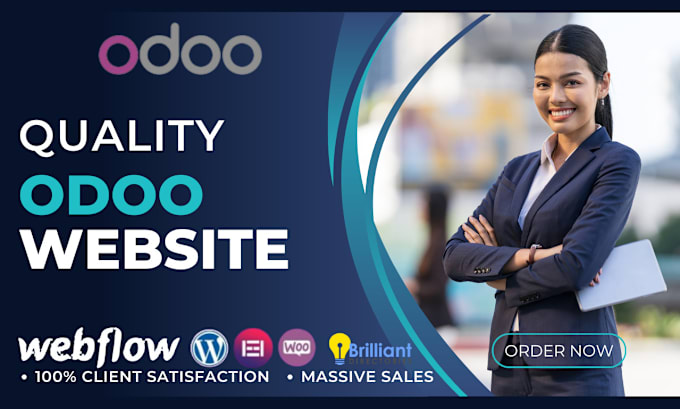 Gig Preview - Develop odoo website redesign odoo website ecommerce developer wordpress website