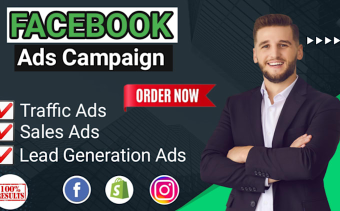 Gig Preview - Do facebook advertising, marketing, fb ads campaign,fb advertising, instagram ad