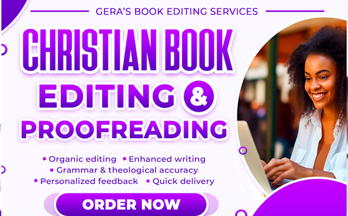 Gig Preview - Do christian book editing and proofreading, do book editing and formatting