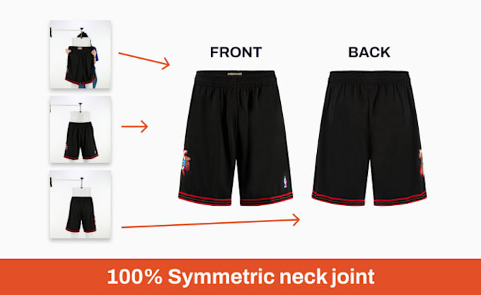 Gig Preview - Do neck joint high quality apparel image editing