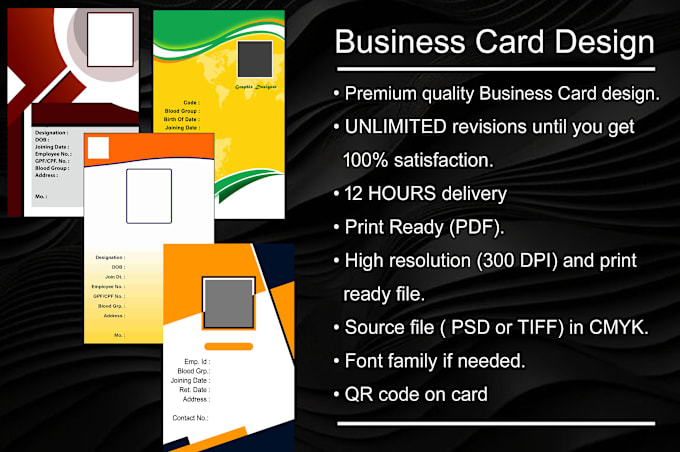 Gig Preview - Design professional identity card, business or visiting card