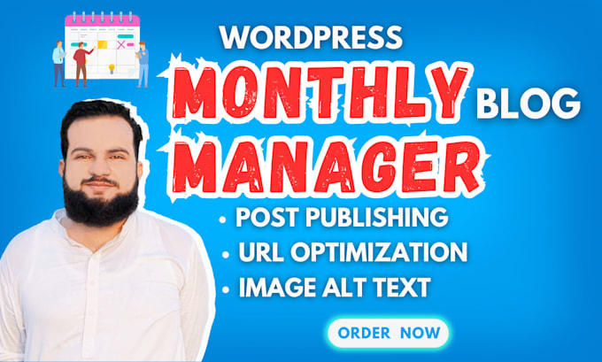 Gig Preview - Monthly wordpress blog manager to help your brand