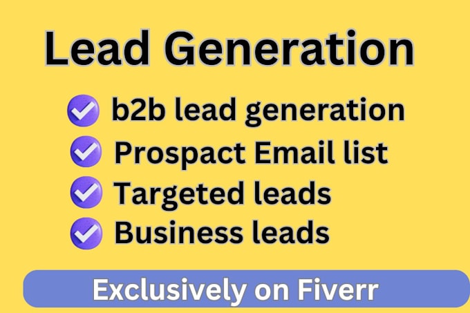 Gig Preview - Provide you unlimited b2b leads from linkedin sales navigator or other site