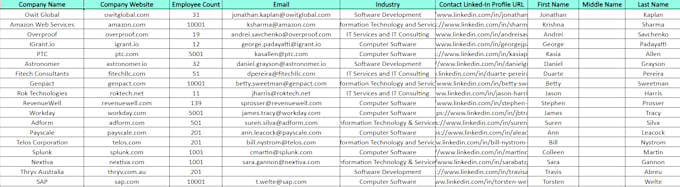 Gig Preview - Do b2b lead generation, linkedin, emails for any industry