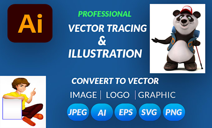 Gig Preview - Do vector tracing , illustration and edit logo or image