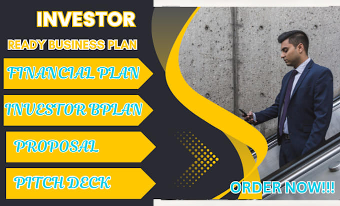 Gig Preview - Prepare an investor ready business plan and pitch deck for startups