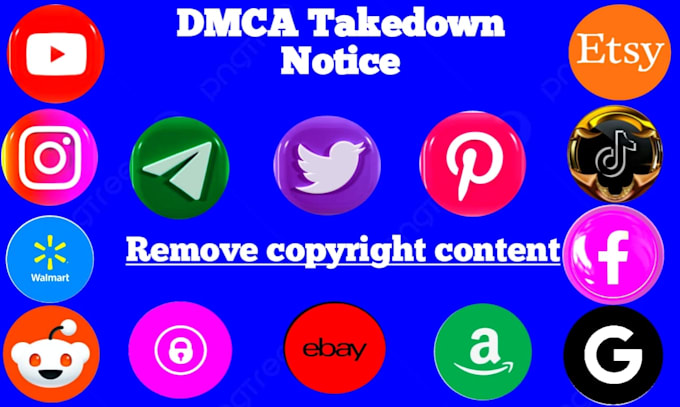 Gig Preview - Remove copyright leaked illegal content, delete negative links, cease and desist