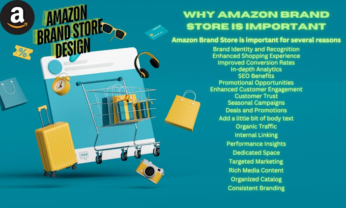 Bestseller - design amazon brand store frontend with graphic design