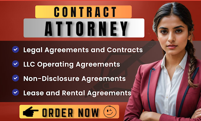 Gig Preview - Draft legal contract, agreement, llc operating services and nda