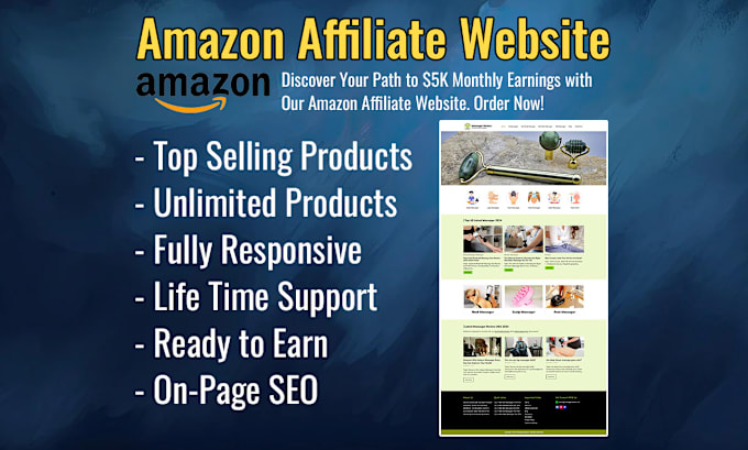 Gig Preview - Design premium amazon affiliate website