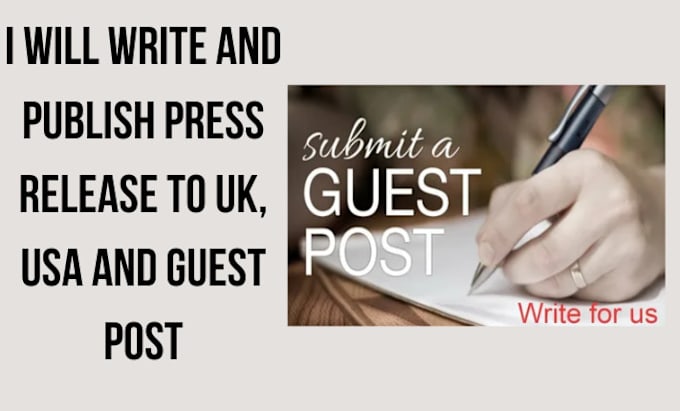 Bestseller - write and publish press release to UK, USA and guest post