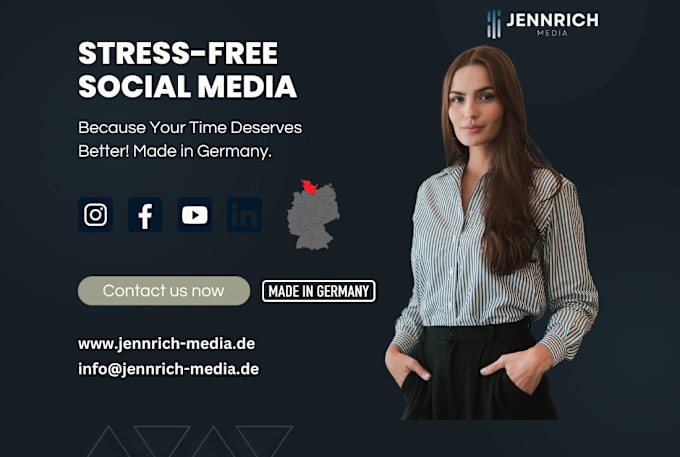 Gig Preview - Be your german social media manager