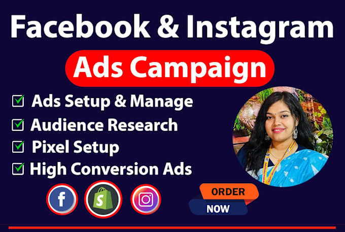 Gig Preview - Setup and manage facebook ads campaign for leads and sales