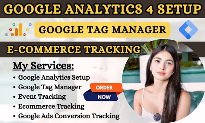 Gig Preview - Google tag manager go0gle analytics 4 setup ga4 gooogle ads conversion tracking