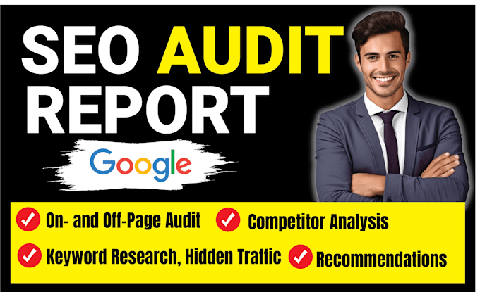 Gig Preview - Do website SEO audit report, competitor analysis and keyword research