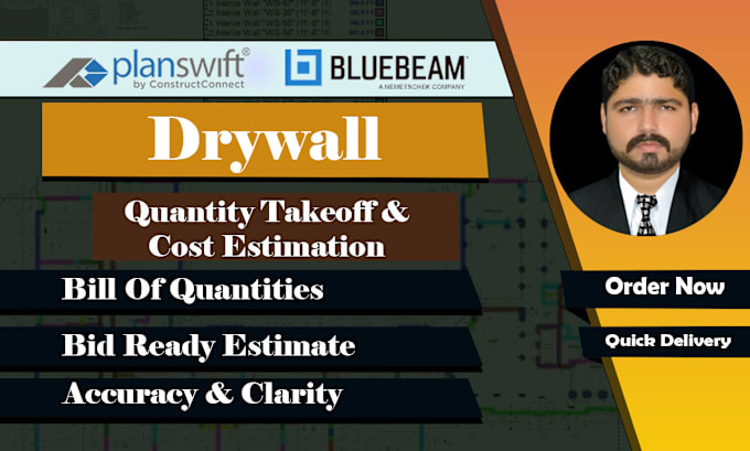 Gig Preview - Drywall takeoff and cost estimating for all types of construction projects