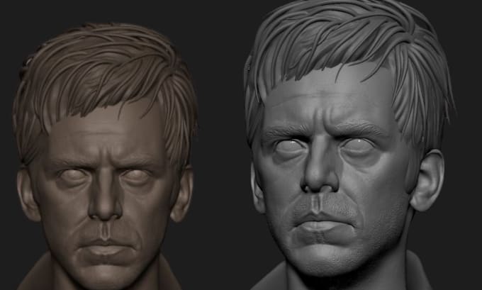 Gig Preview - Custom 3d head portrait, likeness sculpt for action figures, bjd, bust