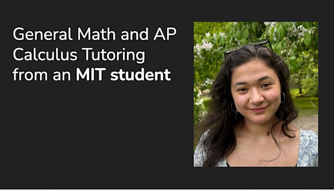 Gig Preview - Be your mit math teacher or tutor