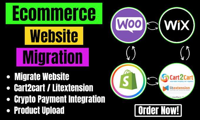 Gig Preview - Migrate drupal to joomla to woocommerce to shopify wix website product migration