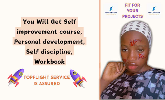 Gig Preview - Create self improvement course, personal development, self discipline, workbook