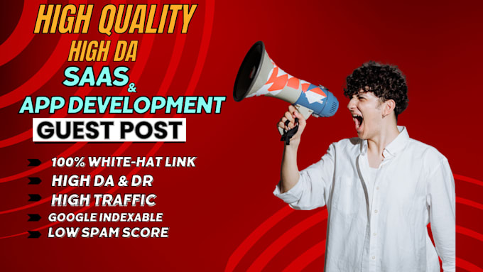 Gig Preview - Provide saas guest post at high da sass dofollow backlinks