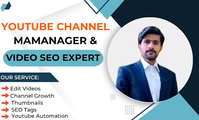 Gig Preview - Be your youtube manager, rumble, and do your cahnnel growth, and seo expert