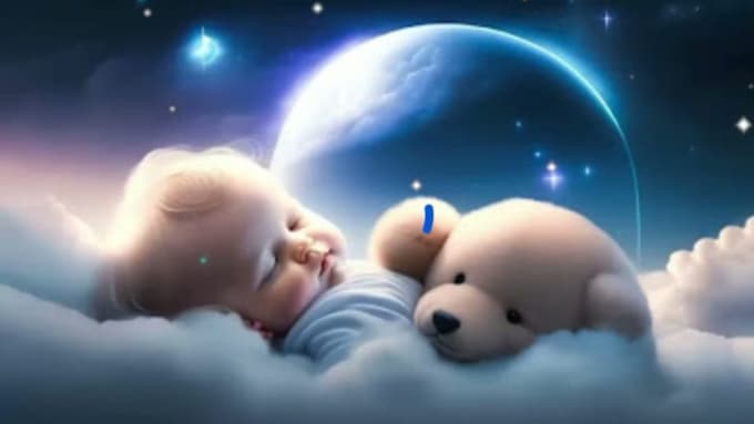 Gig Preview - Create 30 lullaby baby sleep music video for youtube